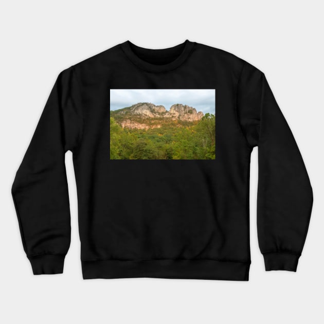 Seneca Rocks Crewneck Sweatshirt by somadjinn